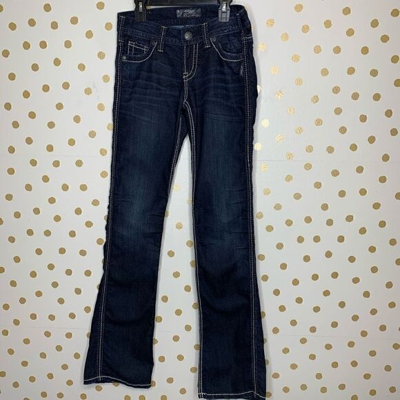 Silver Jeans Frances 18” Low Rise Bootcut Jeans 25 - Picture 1 of 7